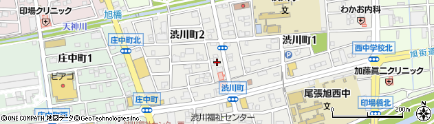 愛知県尾張旭市渋川町2丁目14周辺の地図