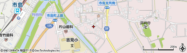 兵庫県丹波市市島町上田184周辺の地図