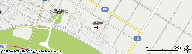 観道寺周辺の地図