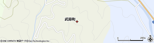愛知県豊田市武節町（六良木）周辺の地図