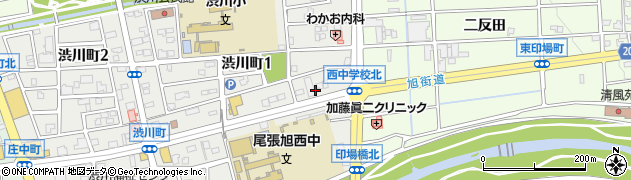旭街道周辺の地図