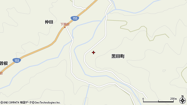 〒441-2524 愛知県豊田市黒田町の地図