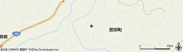 愛知県豊田市黒田町周辺の地図