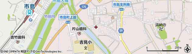 兵庫県丹波市市島町上田174周辺の地図