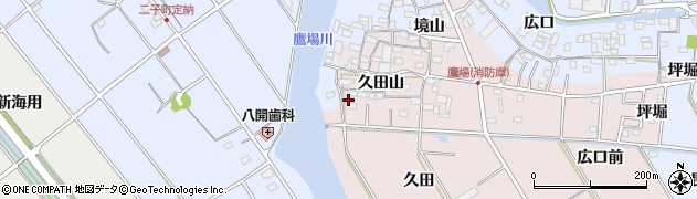 愛知県愛西市鷹場町久田山69周辺の地図