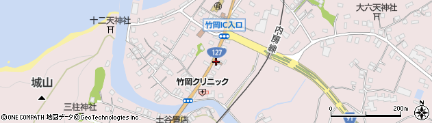 竹岡郵便局周辺の地図