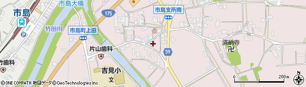 兵庫県丹波市市島町上田186周辺の地図