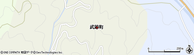 愛知県豊田市武節町周辺の地図