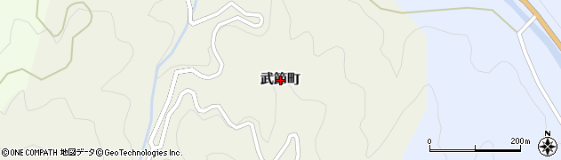 愛知県豊田市武節町周辺の地図