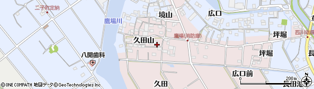 愛知県愛西市鷹場町久田山48周辺の地図