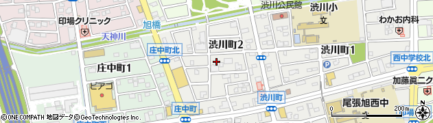 愛知県尾張旭市渋川町2丁目周辺の地図