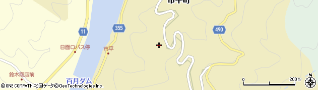 愛知県豊田市市平町坂周辺の地図