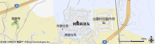 島根県大田市久手町（刺鹿新諸友）周辺の地図