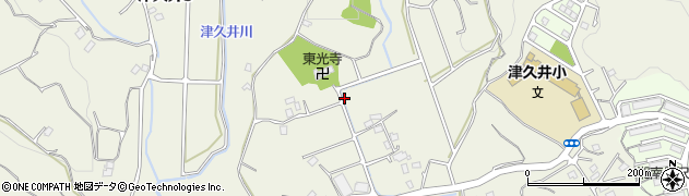 神奈川県横須賀市津久井周辺の地図