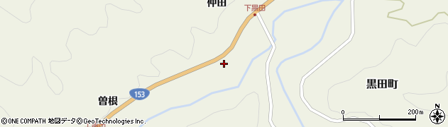 愛知県豊田市黒田町足ケ口周辺の地図