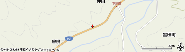 愛知県豊田市黒田町道上408周辺の地図