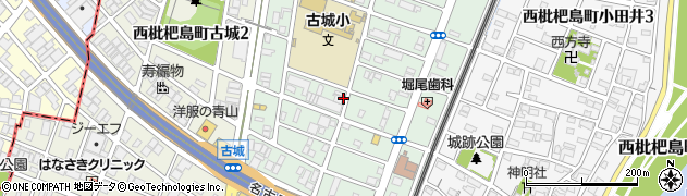 愛知県清須市西枇杷島町城並周辺の地図