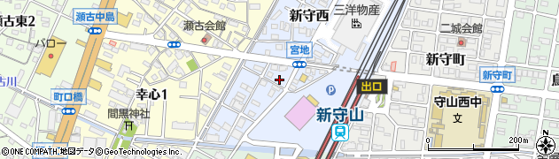愛知県名古屋市守山区新守西1208周辺の地図