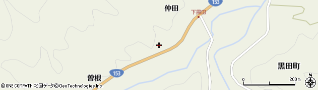 愛知県豊田市黒田町道上410周辺の地図