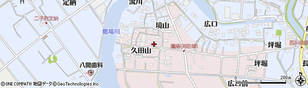 愛知県愛西市鷹場町久田山8周辺の地図