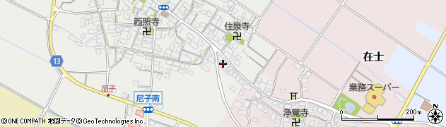 滋賀県犬上郡甲良町尼子1400周辺の地図