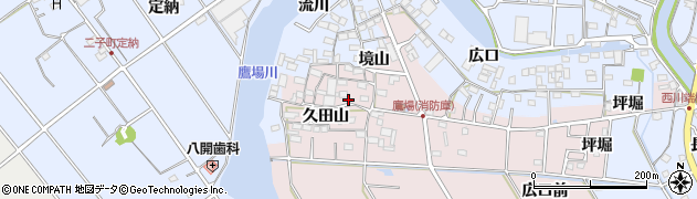愛知県愛西市鷹場町久田山9周辺の地図