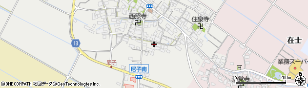 滋賀県犬上郡甲良町尼子1444周辺の地図