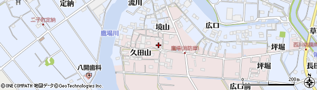 愛知県愛西市鷹場町久田山2周辺の地図