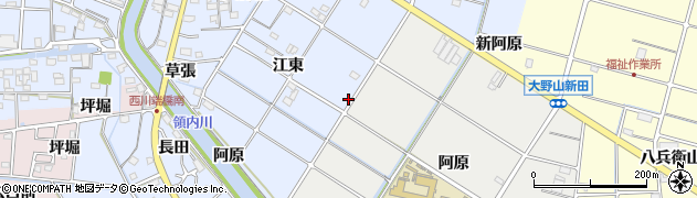 愛知県愛西市西川端町江東54周辺の地図
