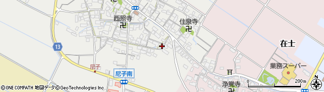 滋賀県犬上郡甲良町尼子1416周辺の地図