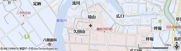 愛知県愛西市鷹場町久田山1周辺の地図