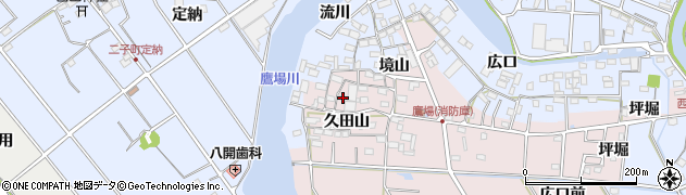 愛知県愛西市鷹場町久田山12周辺の地図