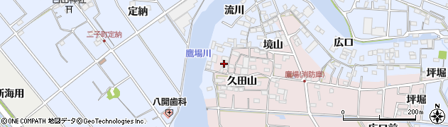 愛知県愛西市鷹場町久田山27周辺の地図