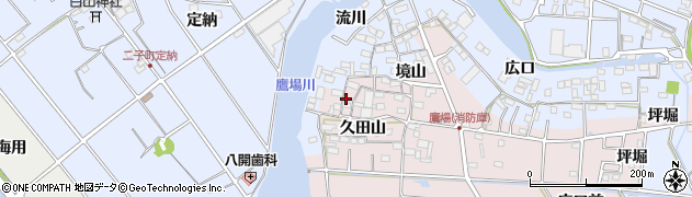 愛知県愛西市鷹場町久田山28周辺の地図