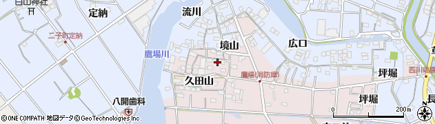 愛知県愛西市鷹場町久田山3周辺の地図