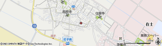 滋賀県犬上郡甲良町尼子1419周辺の地図