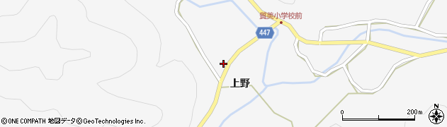 京都府京丹波町（船井郡）質美（上野）周辺の地図