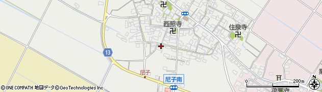 滋賀県犬上郡甲良町尼子1953周辺の地図