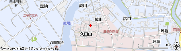 愛知県愛西市鷹場町久田山7周辺の地図