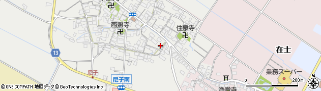 滋賀県犬上郡甲良町尼子1412周辺の地図