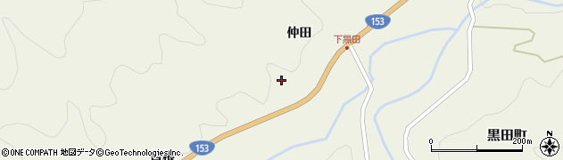 愛知県豊田市黒田町（道上）周辺の地図