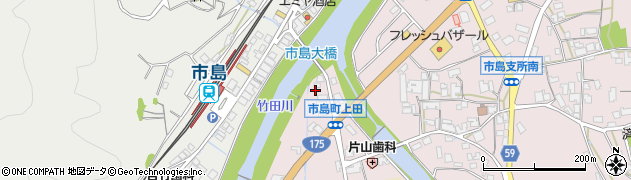 兵庫県丹波市市島町上田256周辺の地図