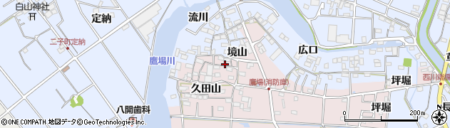 愛知県愛西市鷹場町久田山5周辺の地図