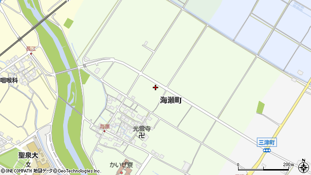 〒521-1121 滋賀県彦根市海瀬町の地図