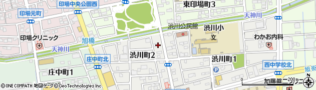 愛知県尾張旭市渋川町2丁目1周辺の地図