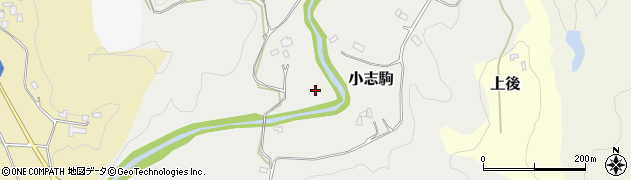 千葉県富津市小志駒周辺の地図