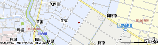 愛知県愛西市西川端町江東52周辺の地図