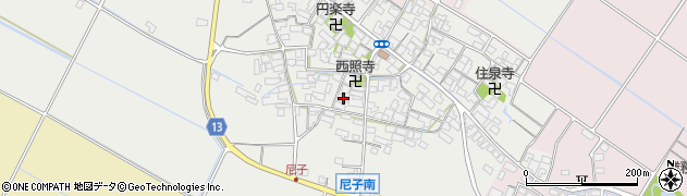 滋賀県犬上郡甲良町尼子1466周辺の地図