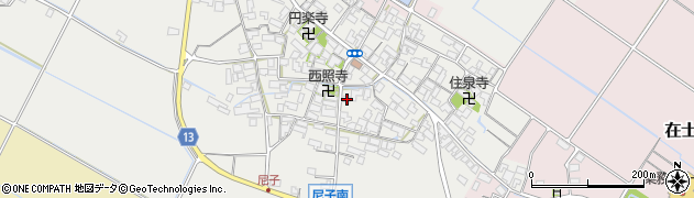 滋賀県犬上郡甲良町尼子1457周辺の地図
