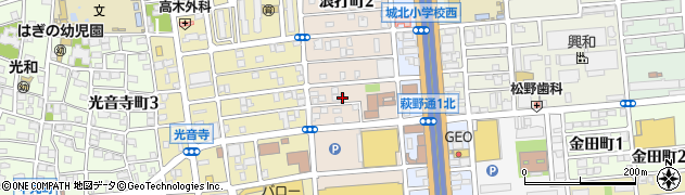愛知県名古屋市北区浪打町2丁目21周辺の地図